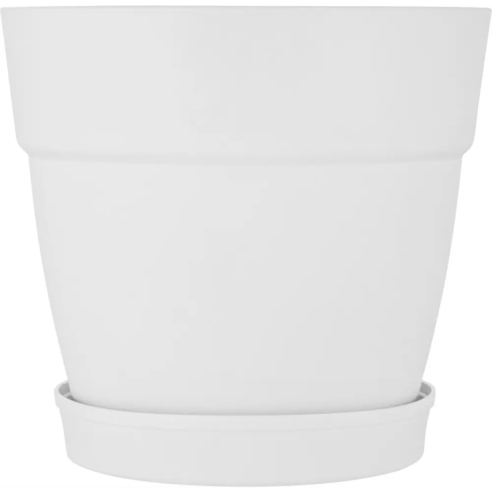 Горшок цветочный INGREEN Villa De Fiori 36 см белый с колесами 89373297 STLM-0960496 - Вид №1