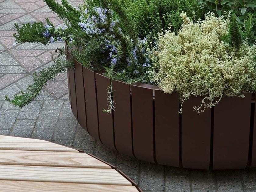 VESTRE Круглые стальные кашпо для общественных мест Stripes sun-id-1464310 - Вид №3