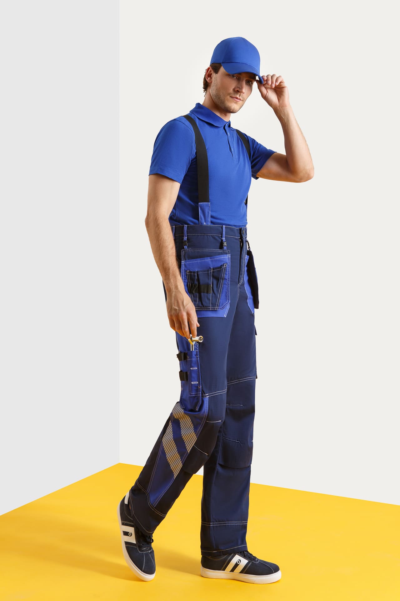 68808 Костюм "Прогресс" темно-синий с васильком  Летняя спецодежда  размер 52-54/170-176  - Вид №9