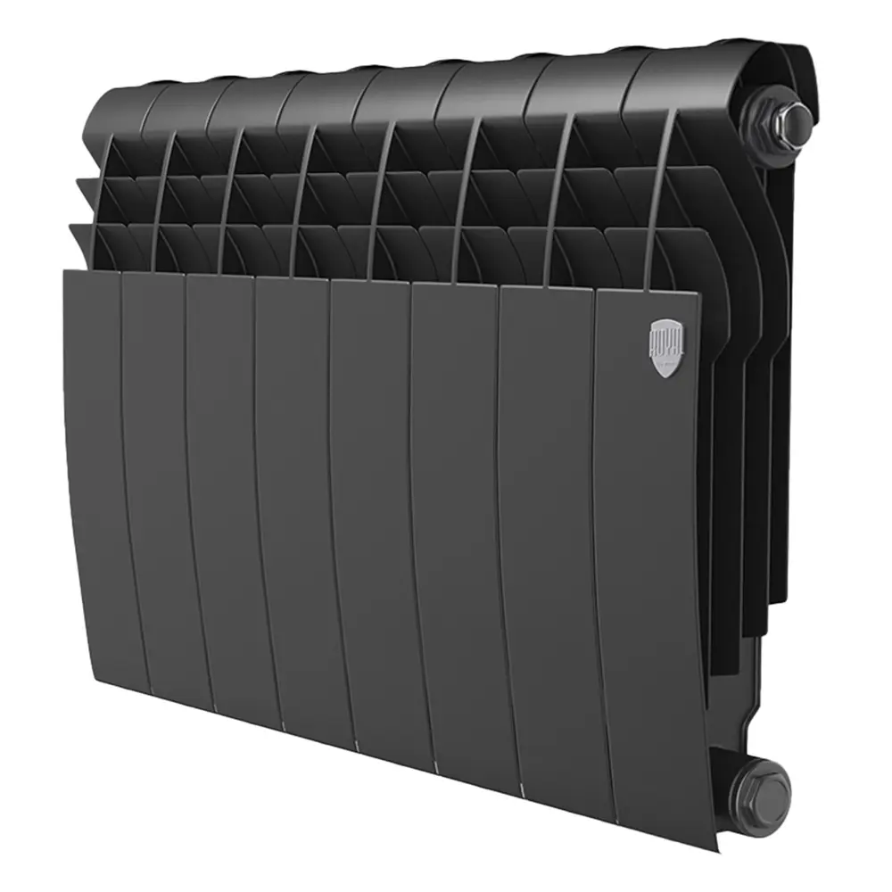 Royal Thermo BiLiner B 350 - биметаллический радиатор на 10 секций, черный матовый 89426246 STLM-1576017