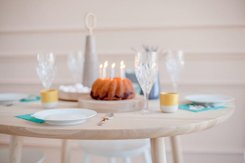 EMKO Круглый обеденный стол из массива дерева Naïve Naive sun-id-1479457 - Вид №8