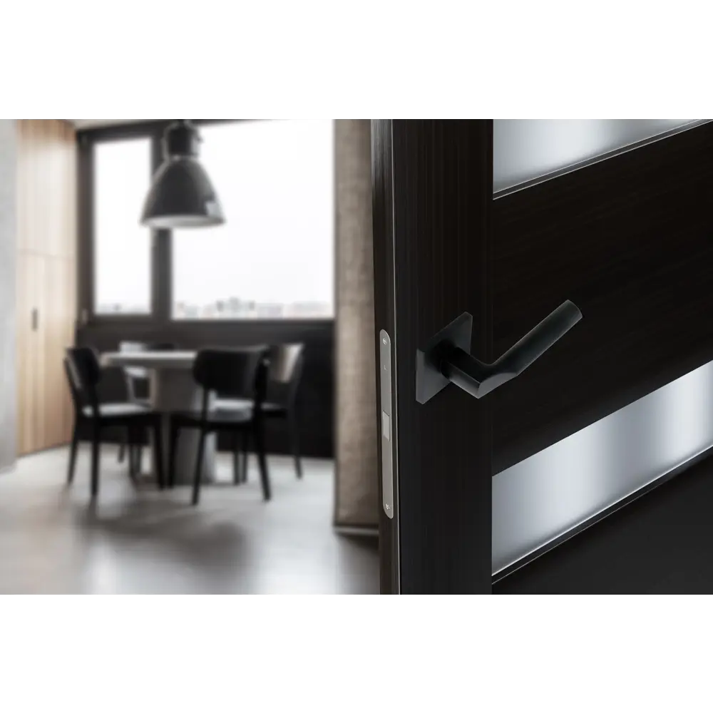 Дверные ручки Edson EDS-134B-Q2 черные для межкомнатных дверей 85170393 STLM-0059390 - Вид №10