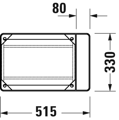 0031101000 DuraSquare Консоль металлическая подвесная **
Хром Хром Duravit - Вид №2