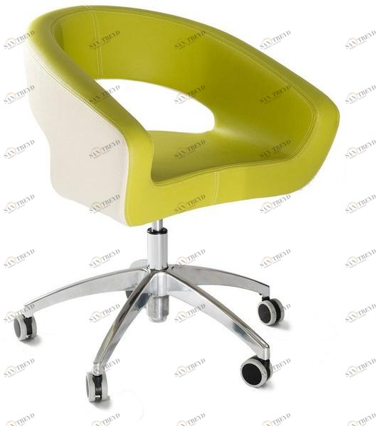 Vela Arredamenti Мягкое кресло из экокожи на колесиках sun-id-1354449