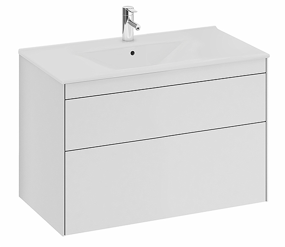 47448 IFO Sense тумба под умывальник с двумя выдвижными ящиками, W = 900 мм, W1 = 910 мм, мол. - Вид №7