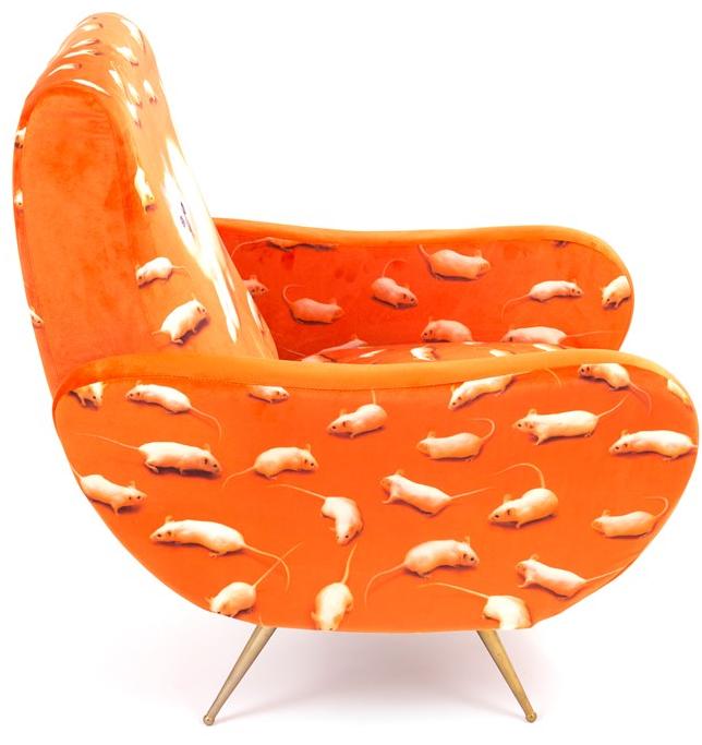 Seletti Кресло из ткани с подлокотниками Seletti wears toiletpaper sun-id-1380809 - Вид №6