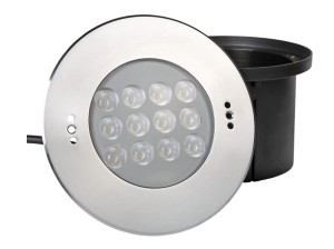 Светодиодная лампа для дайвинга с системой RGB из нержавеющей стали и стекла