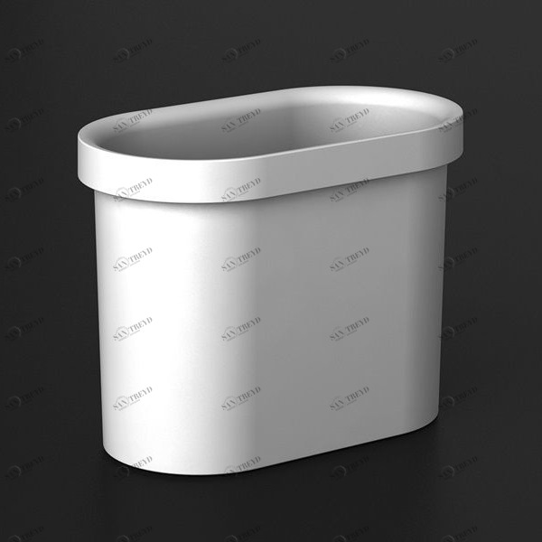 Sonia Стакан для зубных щеток пластиковый S5-Pure Chic белый 153077