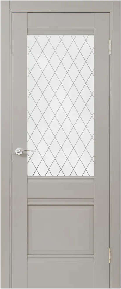 Межкомнатная дверь PORTIKA Классико-43 с художественным стеклом 85486304