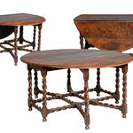 SOR27393 Ранний дубовый ячменный стол Twist Gateleg ijlbrown  - Вид №13