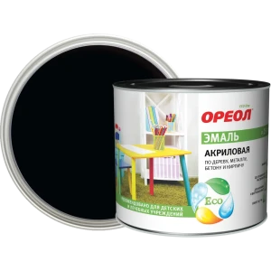 Эмаль акриловая Ореол матовая цвет чёрный 1.9 кг 84439815 STLM-2104267