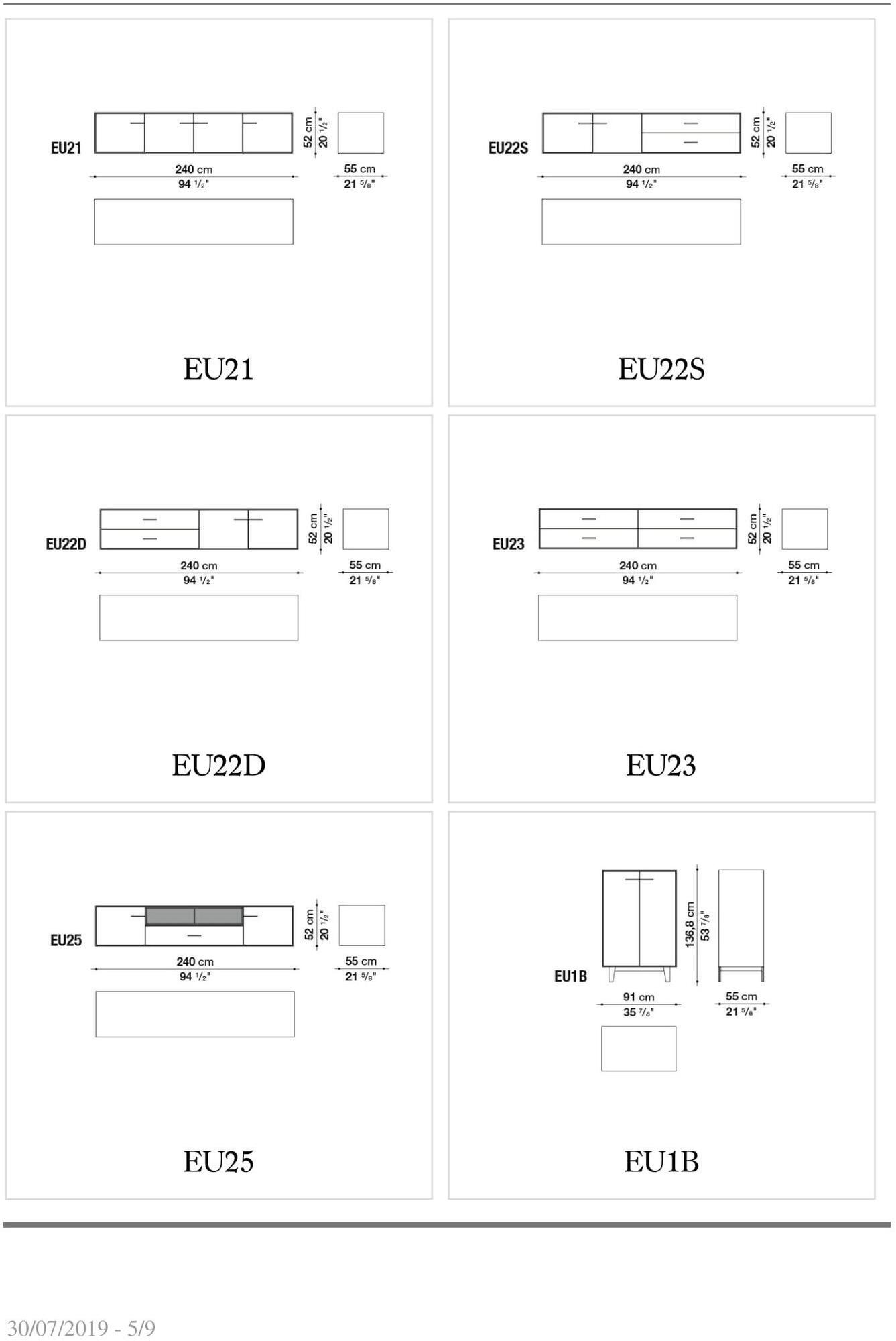 B&B Italia Буфет из зеркального стекла с распашными дверцами Eucalipto sun-id-1478494 - Вид №2