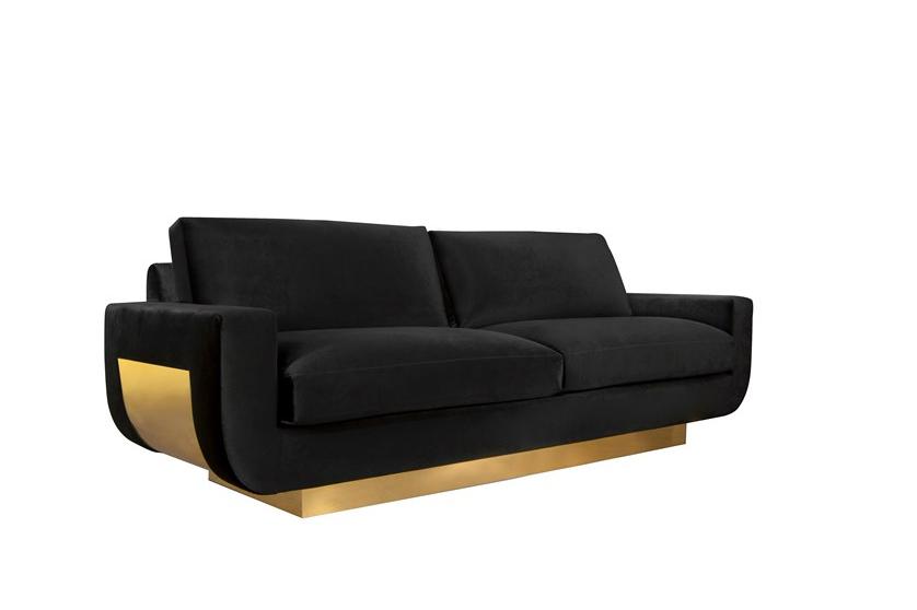 KOKET 3-х местный бархатный диван sun-id-1380324 - Вид №1