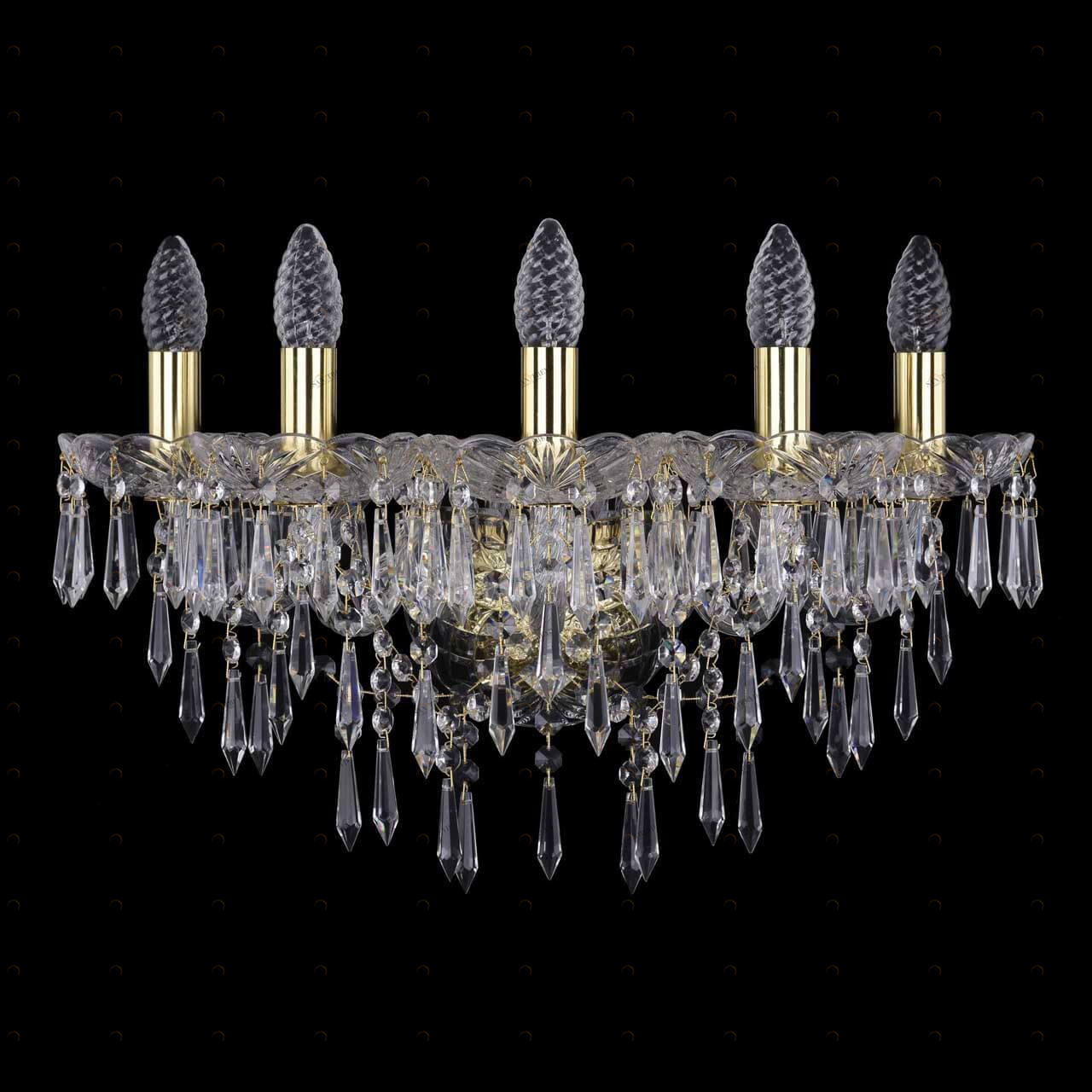 Бра настенное золотистое Bohemia Ivele 1403B XL/G BOHEMIA IVELE СВЕЧА 00-3889029 Золото 