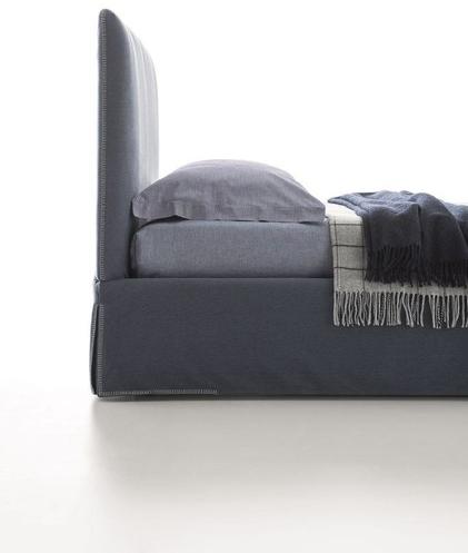 Ditre Italia Кровать из ткани с высоким изголовьем с мягким изголовьем sun-id-1488954 - Вид №1