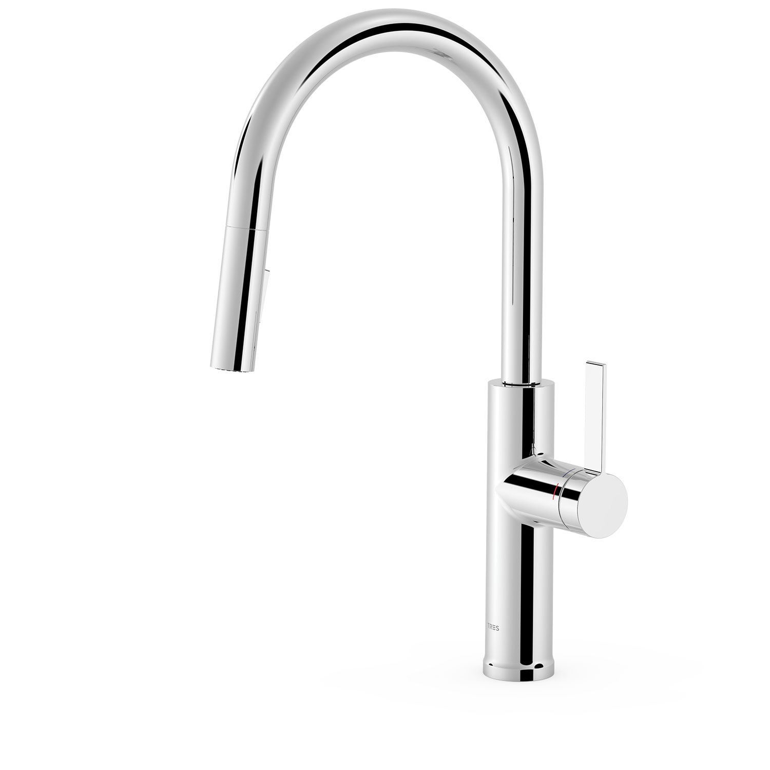 КУХОННЫЙ однорычажный смеситель со съемным носиком и 2 видами струи для кухни-23043804 TRES Kitchen