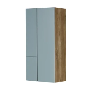Шкаф подвесной Aquaton Мишель 86.4 см цвет зелено-голубой