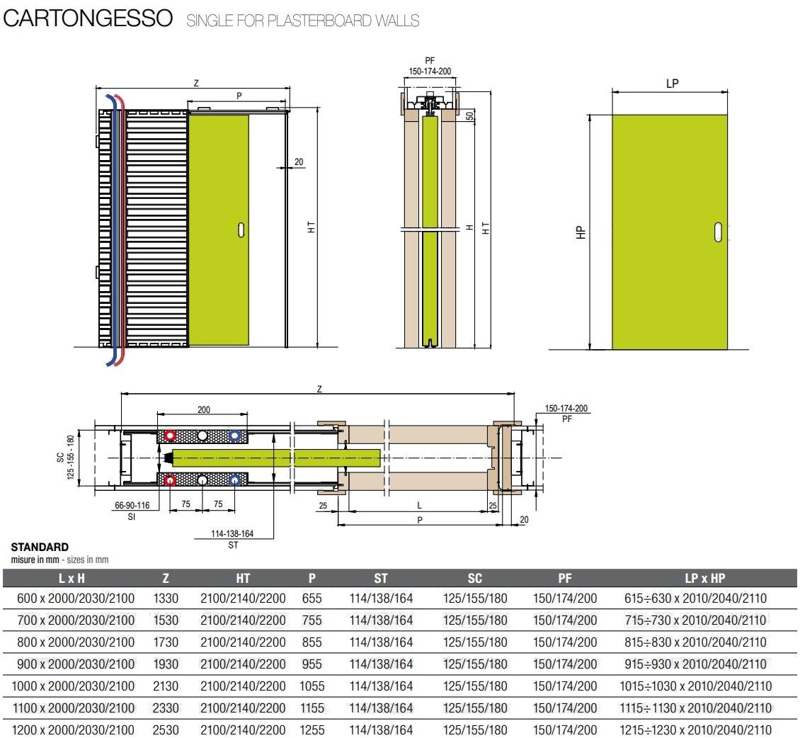 PROTEK® Ответная рама для раздвижных дверей с проходом для труб Magic box® sun-id-1434095 - Вид №2
