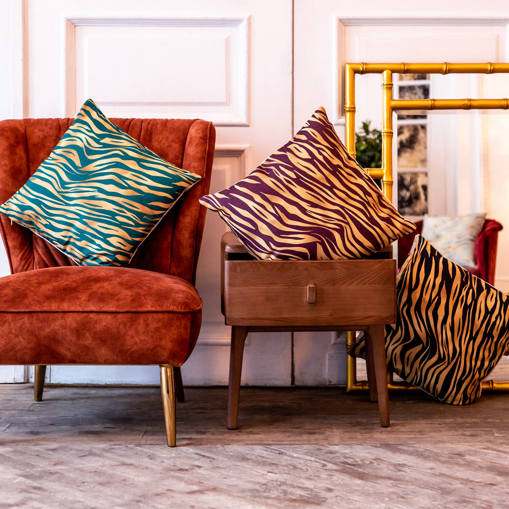 5115144 Интерьерная подушка «Зебра» (бордо) Object Desire  - Вид №2