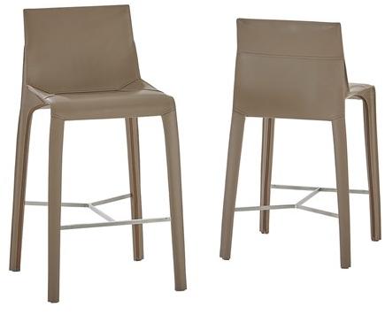 Poliform Высокий кожаный табурет со спинкой Seattle sun-id-1445557 - Вид №1