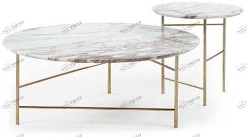 Marelli Низкий круглый мраморный журнальный столик Kyoto sun-id-1380742