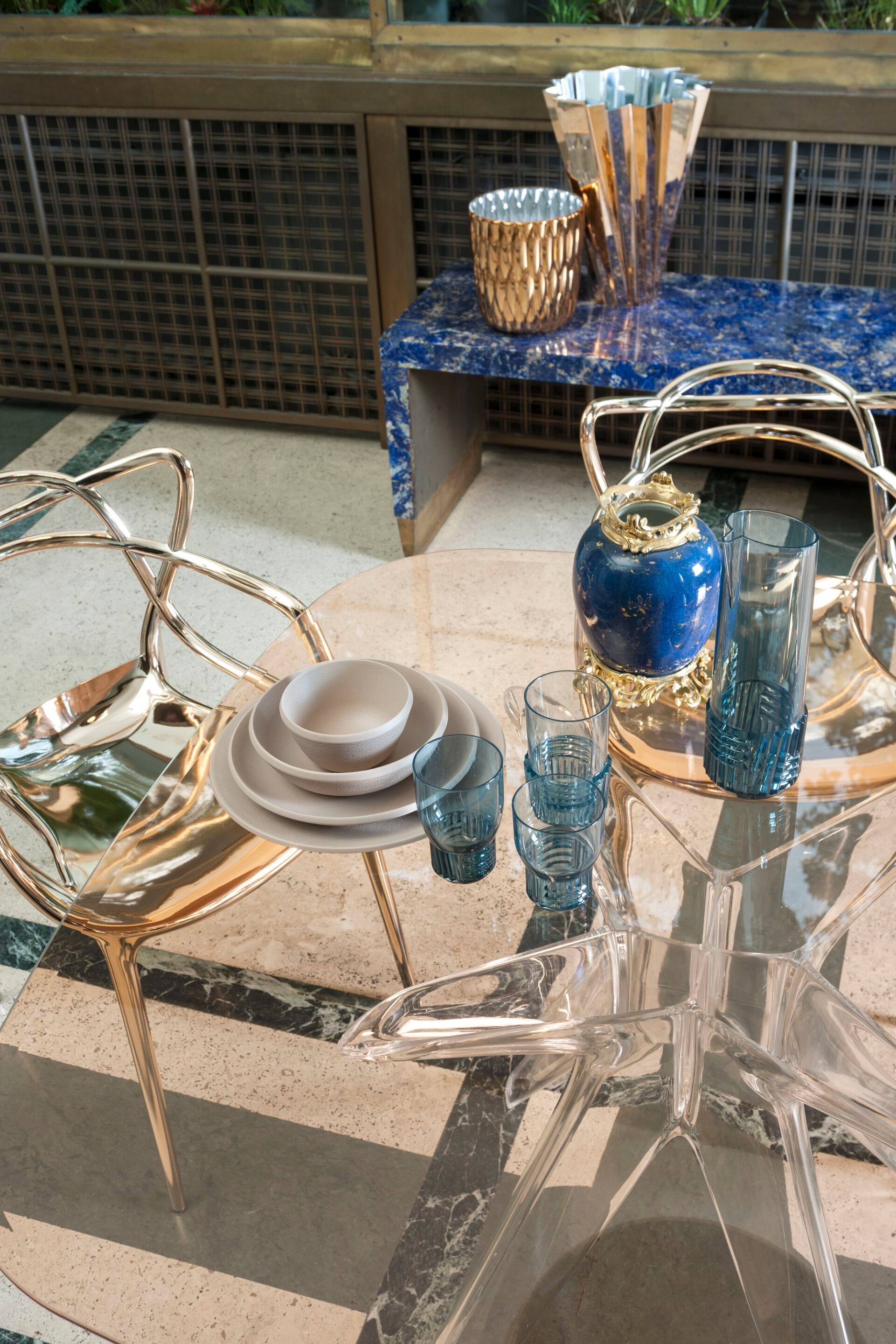 Набор бокалов для коктейлей из инженерного пластика Kartell текстура ARCH-00060873 - Вид №2