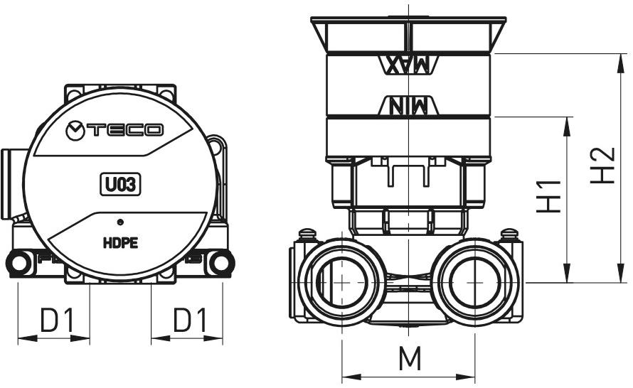 TECO Встроенный запорный вентиль версии "u" Ultra sun-id-1484986 - Вид №1