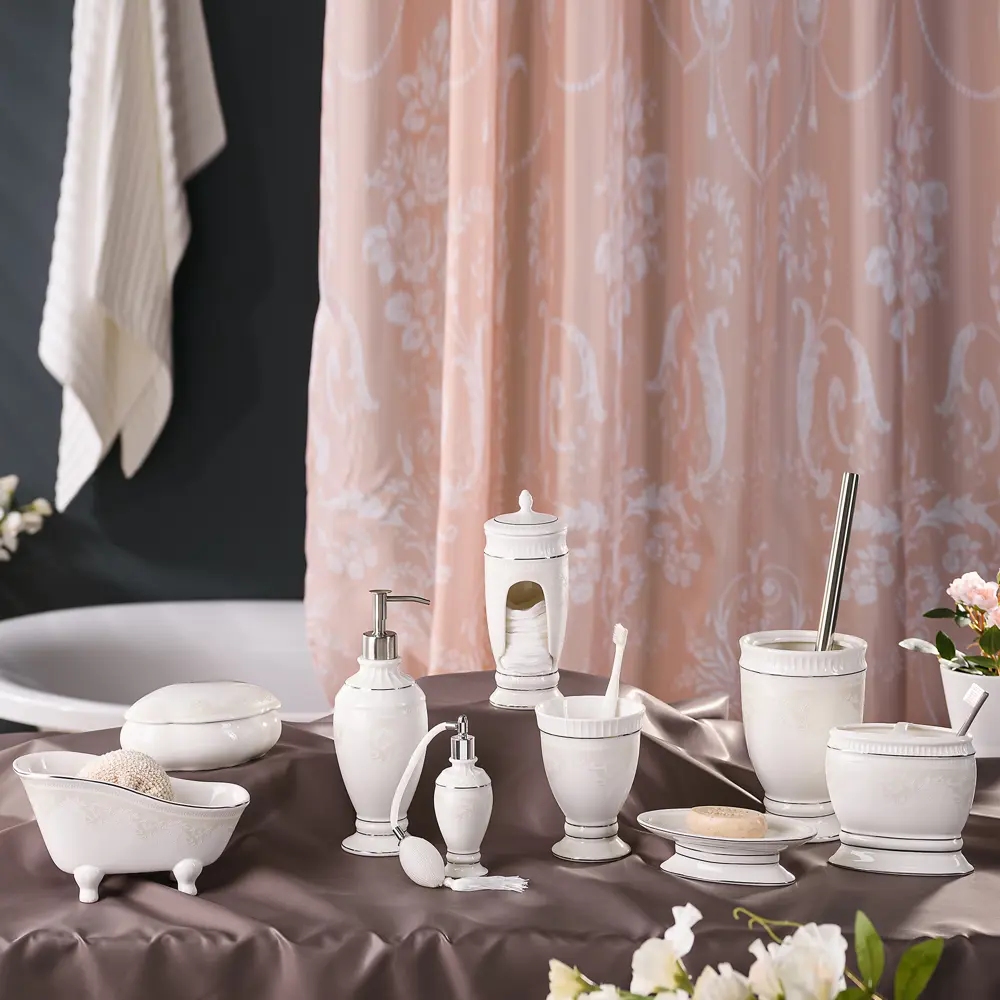 Мыльница настольная Wess «Elegance» керамика цвет белый 13723603 STLM-2028299 - Вид №4