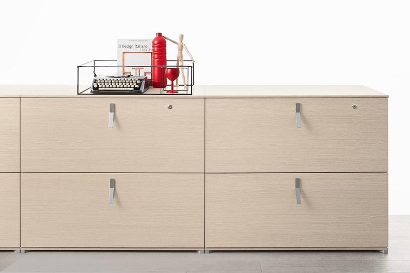 Citterio Низкая офисная мебель из меламина с распашными дверями sun-id-1494047 - Вид №2