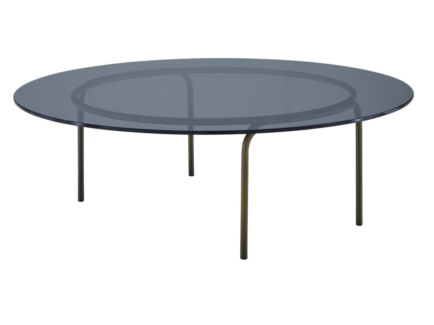 Круглый низкий журнальный столик из закаленного стекла Ligne Roset LIAM ARCH-00104192 - Вид №1