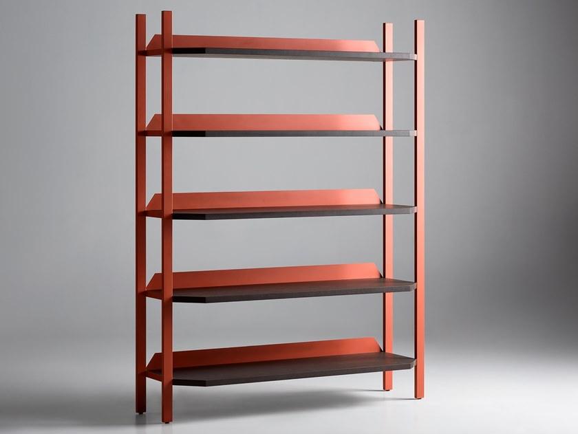 Zegen Самонесущий открытый книжный шкаф из стали и дерева Ufo Santreyd sun-id-1445886 - Вид №2