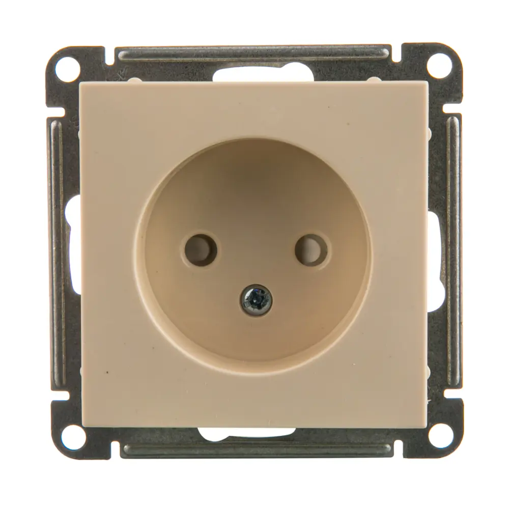 Розетка Schneider Electric W59, защитные шторки, цвет слоновая кость 11609305 STLM-2146941