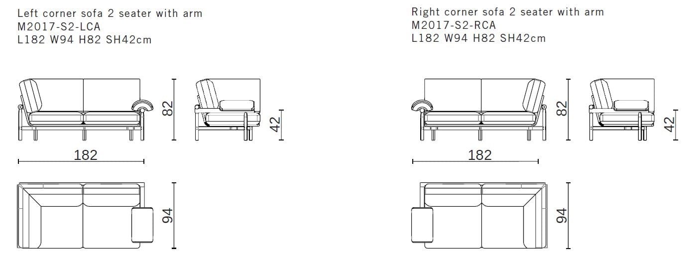 2-местный тканевый диван District Eight Stilt ARCH-00142768 - Вид №4
