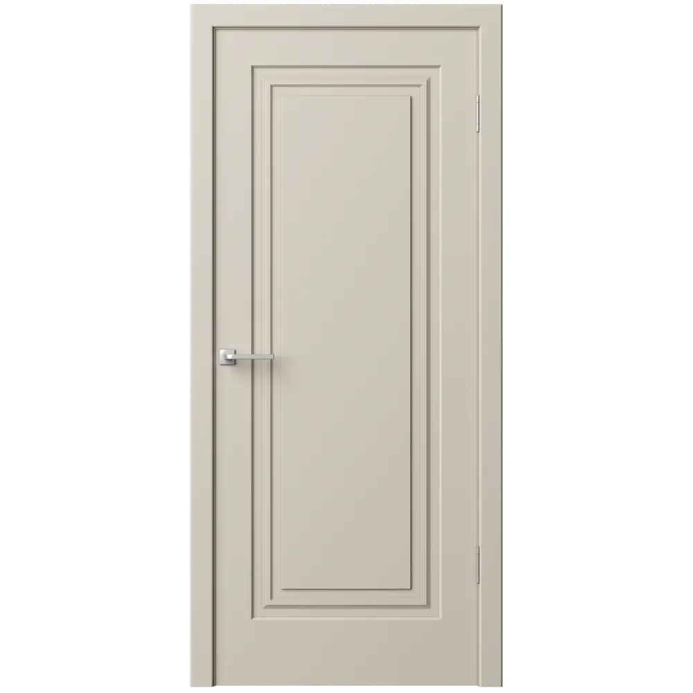 Дверь межкомнатная глухая Комфорт-1 90x200 см эмаль цвет мокко с замком и петлями 89437567 STLM-2105476 RUMAX  - Вид №1