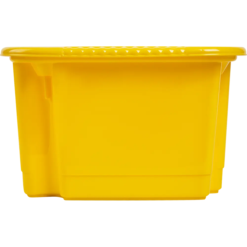 Корзина для игрушек Пиколо 48x30.2x18.5 см 18.3 л пластик без крышки цвет жёлтый MARTIKA STLM-2017838 - Вид №3