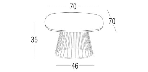 Журнальный столик из HPL Roberti Charme ARCH-00024072 - Вид №4