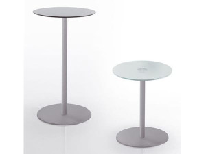 Круглый стальной журнальный столик