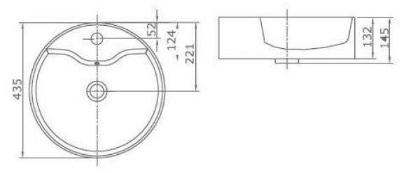 CL3076 Раковина накладаная SSWW CL  - Вид №2