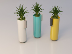 Высокий плантатор из оцинкованной стали