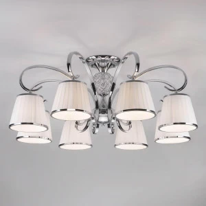 Потолочная люстра Eurosvet 60088/8 хром EUROSVET ДИЗАЙНЕРСКИЕ, TESSA 00-3888658 Белый