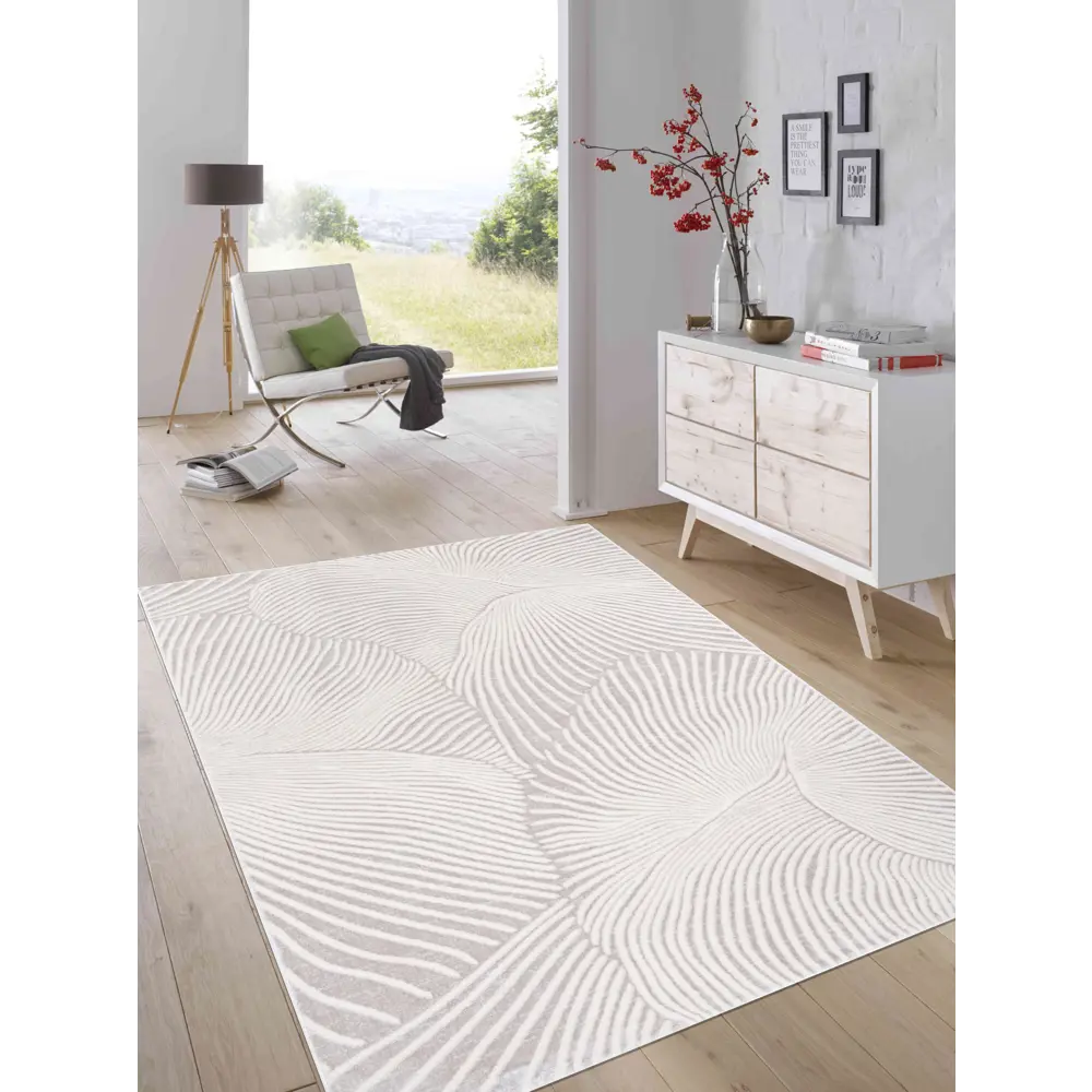 KREAFORTA Breeze - прямоугольный хлопковый ковер серого цвета 160x230 см 89405384 STLM-1567074