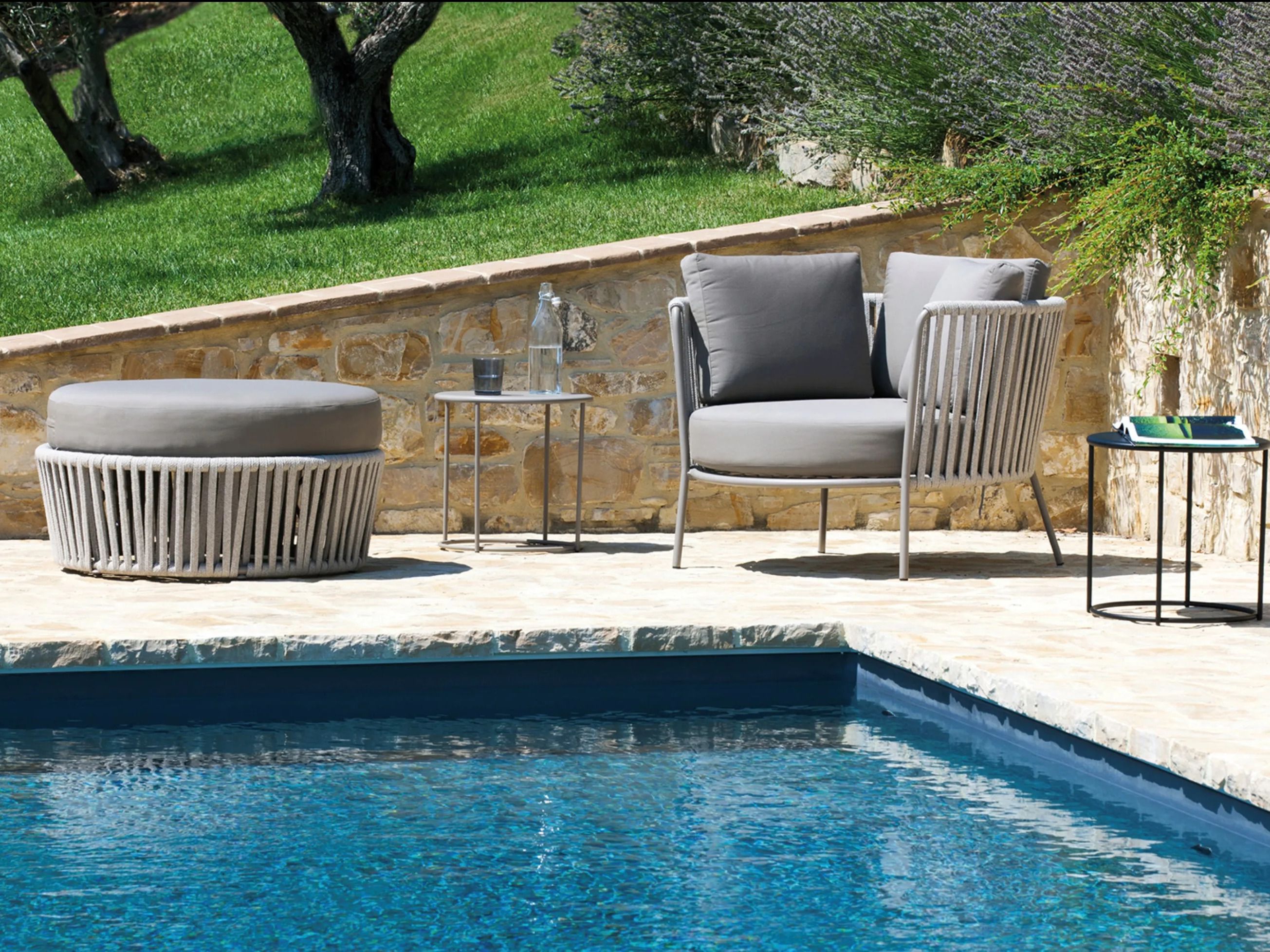 Ткань круглый сад пуфик Vermobil Daisy Rope ARCH-00072518 - Вид №2