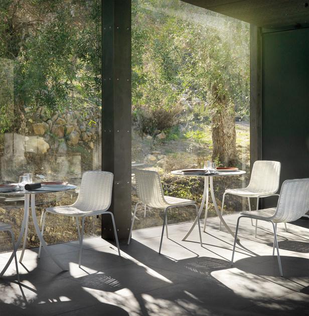 EXPORMIM Круглый садовый стол из нержавеющей стали Bistro C903 r 80 Bistrò - Вид №2