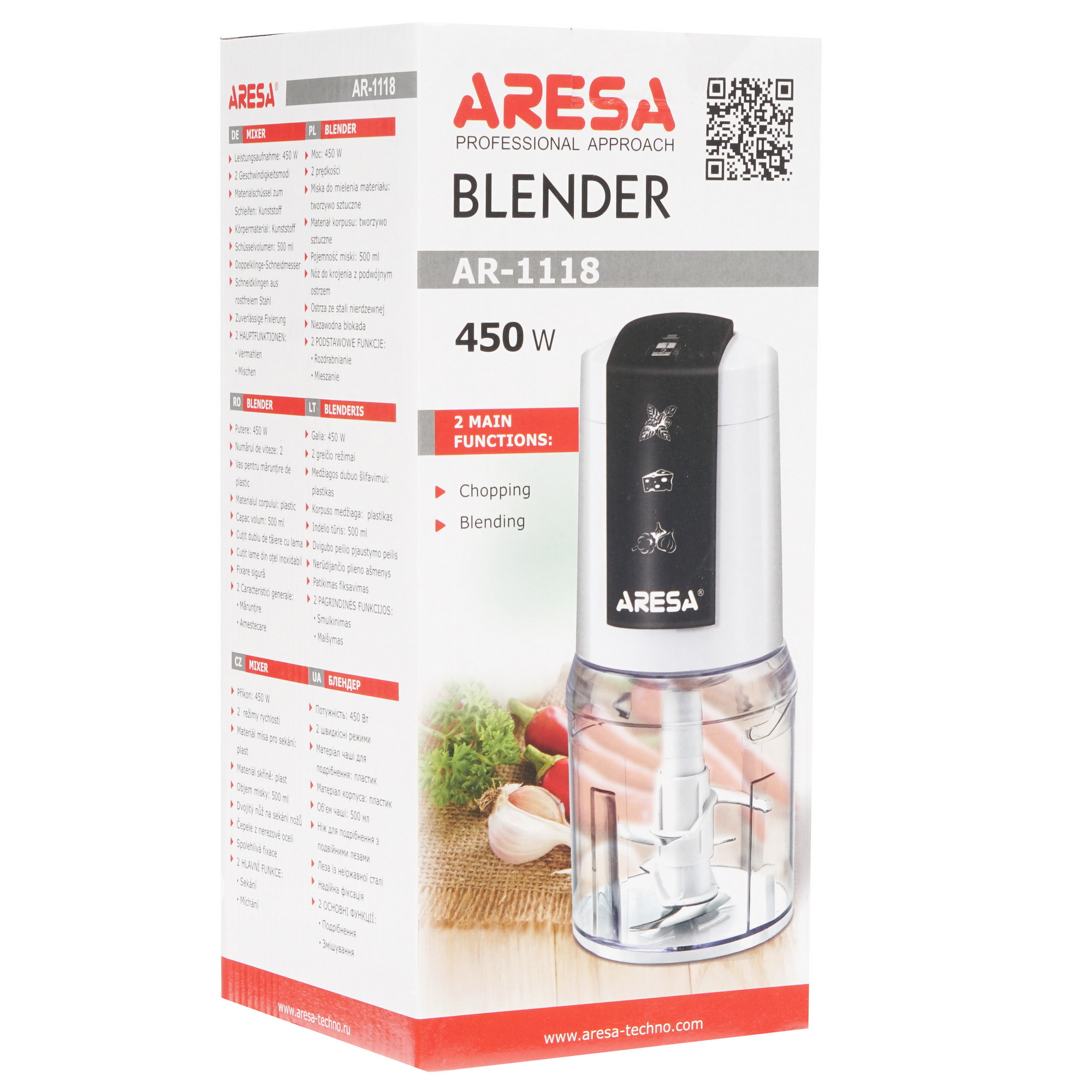 8152028 Измельчитель  Aresa AR-1118 белый STDN-0010227 - Вид №7