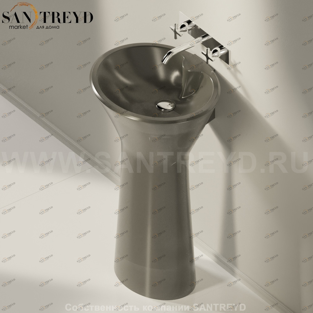 ACER0790GL Напольная раковина стоящая овальная Agape 