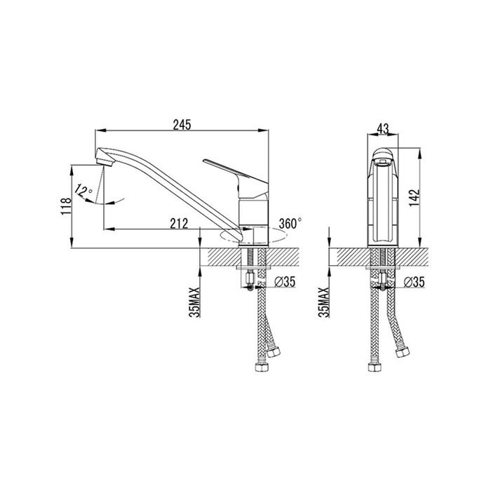 NELSB00M05 Milardo Nelson Смеситель для кухни Nelson Россия - Вид №6