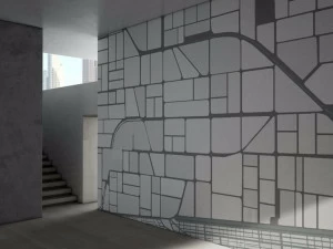 GLAMORA Моющиеся геометрические обои Drone