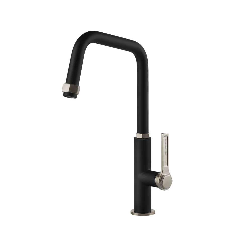 Смеситель для раковины 60051 599 Gessi Officine gessi МАТОВЫЙ ЧЕРНЫЙ /FINOX 60051599