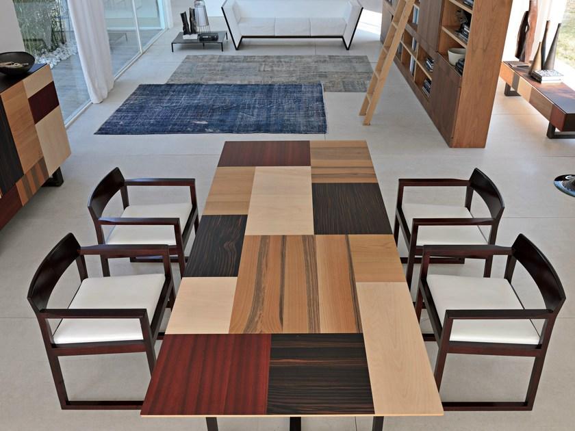 Morelato Стул из вишневого дерева с подлокотниками Contemporaneo Art. 3891 - Вид №3