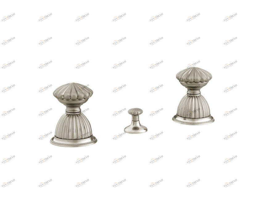 033422.C00.62 Комплект биде с тремя отверстиями Сатин никель Mestre Artica